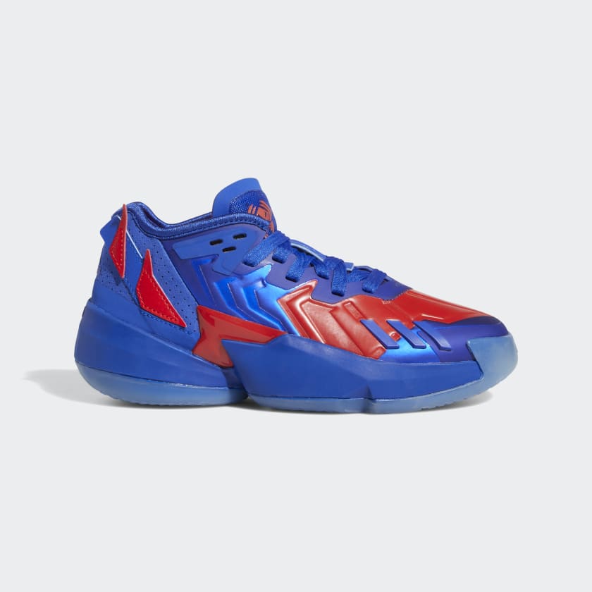 Adidas red and blue basketball shoes store
