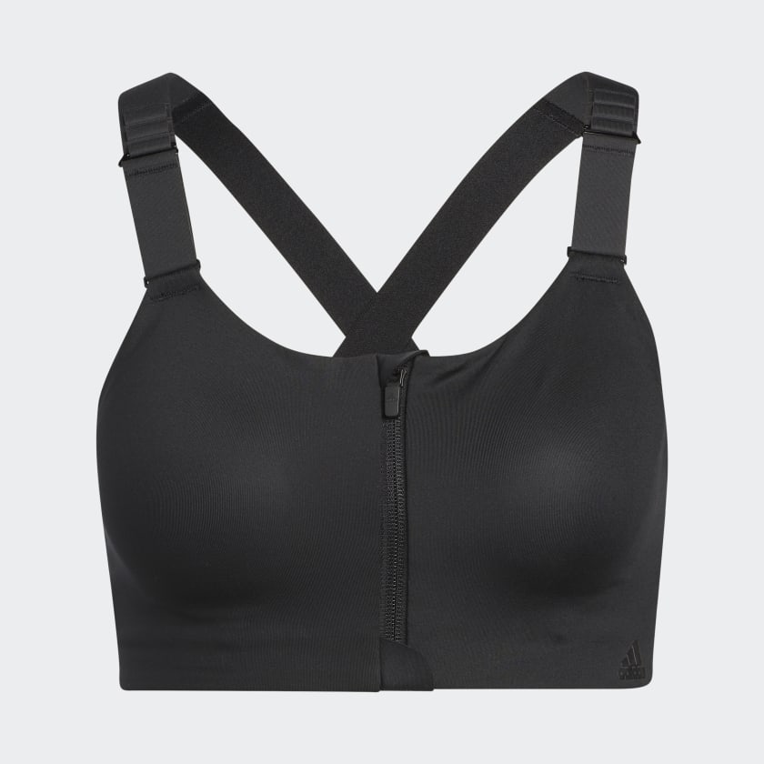 adidas TLRD Impact Luxe Training High-Support Zip Bra - Black