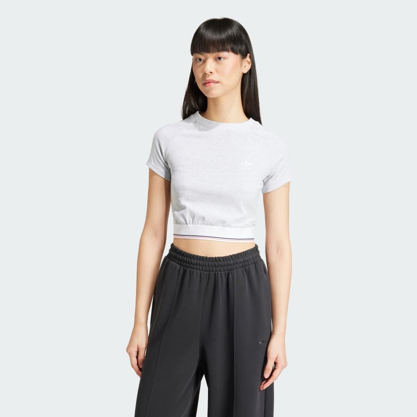 T shirt Tape Waistband Grigio adidas adidas Italia