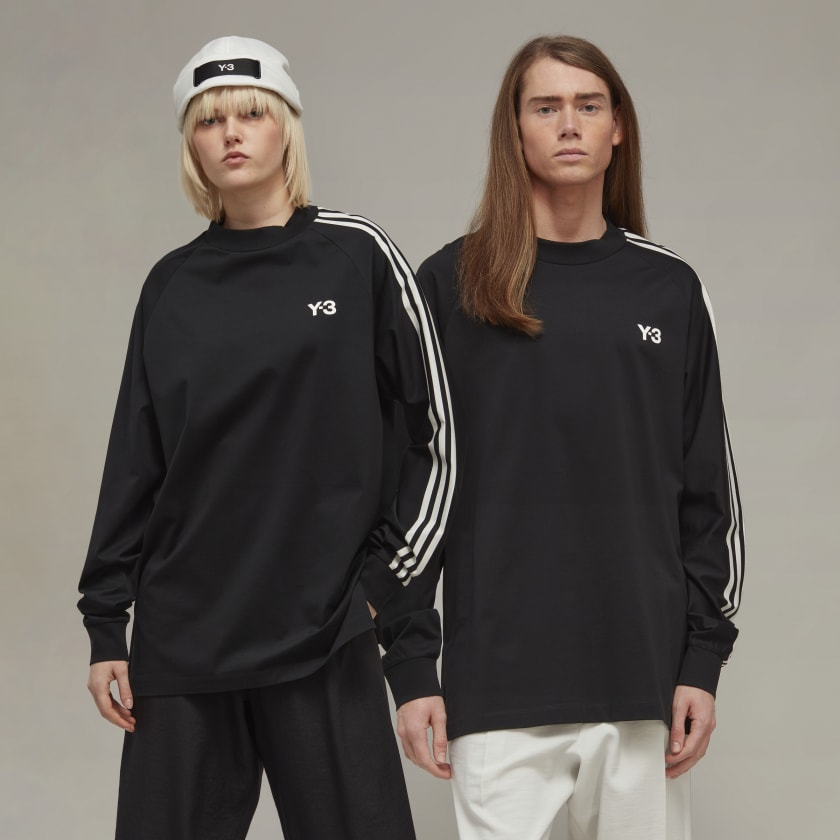 adidas Y-3 Stripes Long Sleeve T-shirt - Sort | adidas Denmark