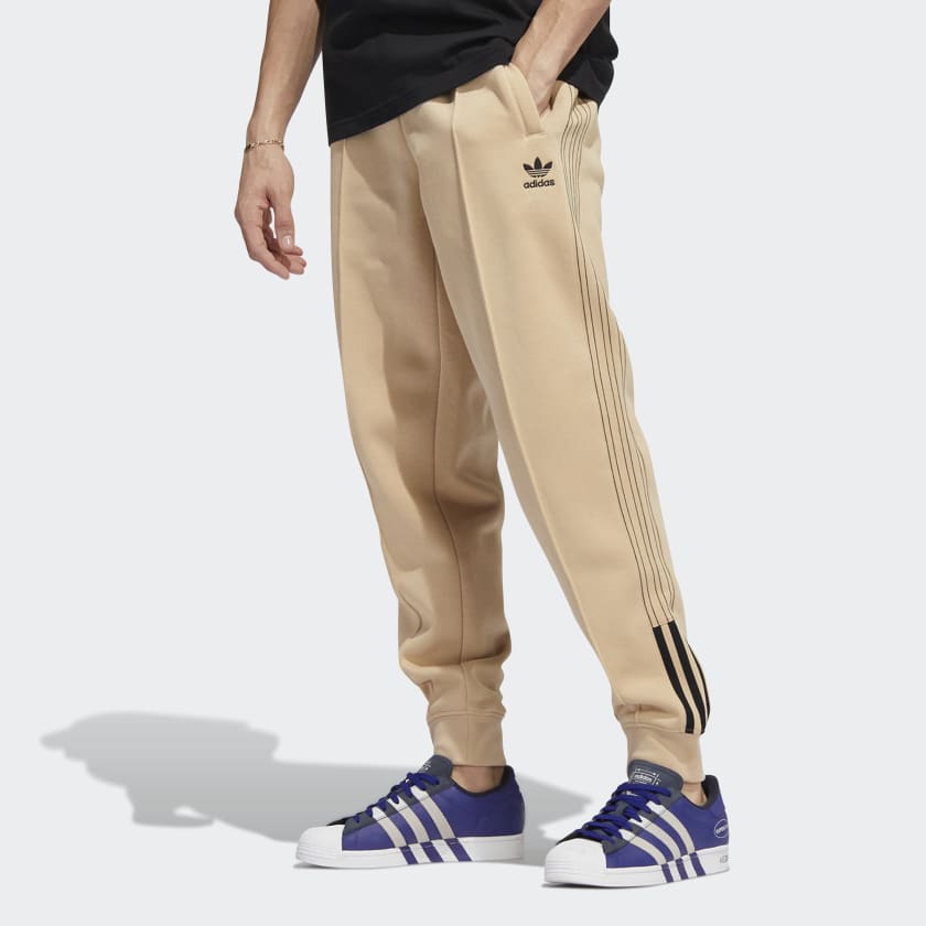 adidas Fleece SST Track Pants - Beige | Men's Lifestyle | adidas US