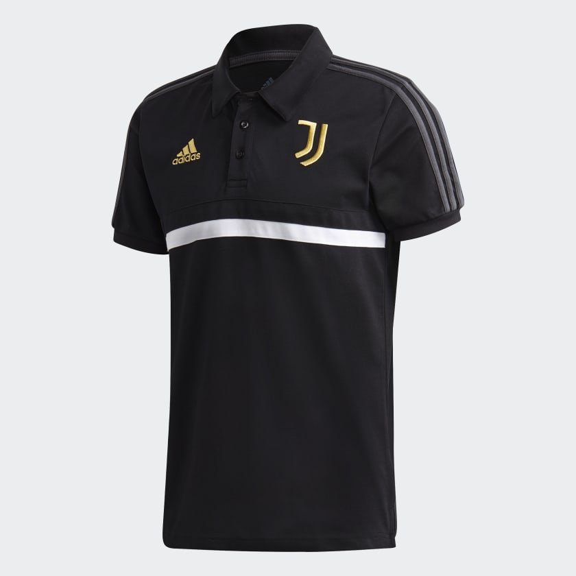 adidas Juventus 3 Stripes Polo Shirt Black adidas Malaysia