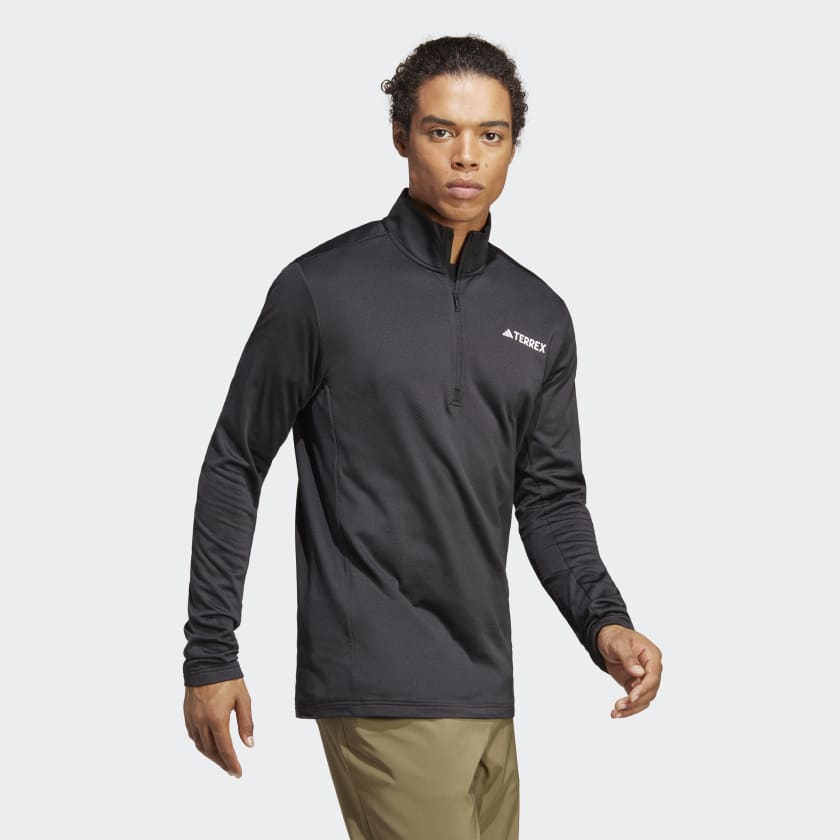 adidas Terrex Multi 1/2 Zip Fleece Sweatshirt - Black | adidas UK