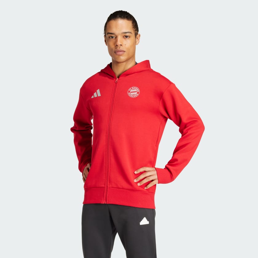 adidas Chamarra Anthem FC Bayern Rojo adidas Mexico