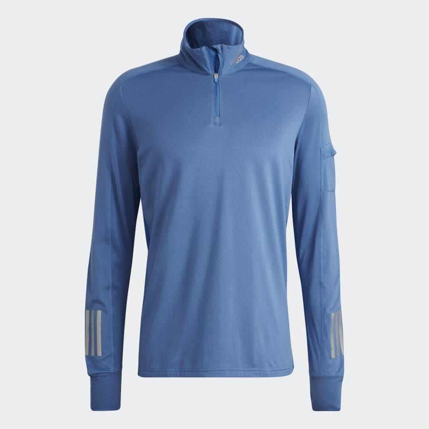 adidas Own the Run 1/2 Zip Warm Sweatshirt - Blue | Men's Running | adidas  US