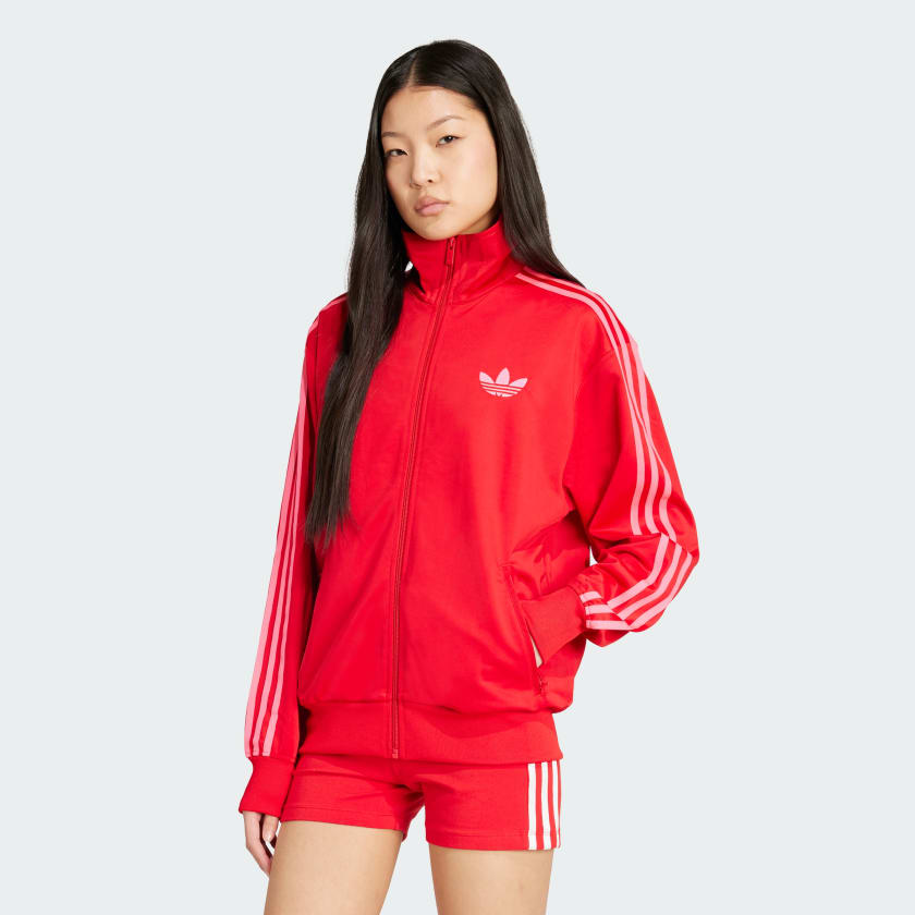 100％本物保証！ adidas Adicolor Classic Firebird Loose Track Top - Red トップス