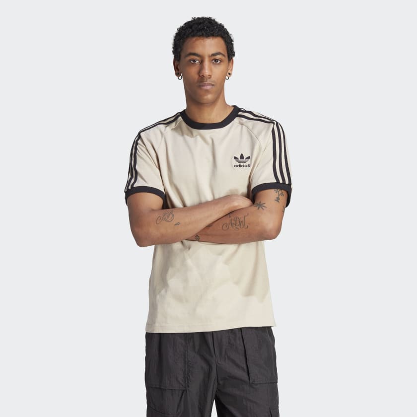 bleek Smelten Mount Bank adidas Adicolor Classics 3-Stripes T-Shirt - Beige | adidas UK