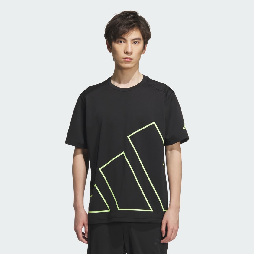 早い者勝ち adidas 4.0ストレッチ 半袖Tシャツ バックロゴ◎ org.jpg