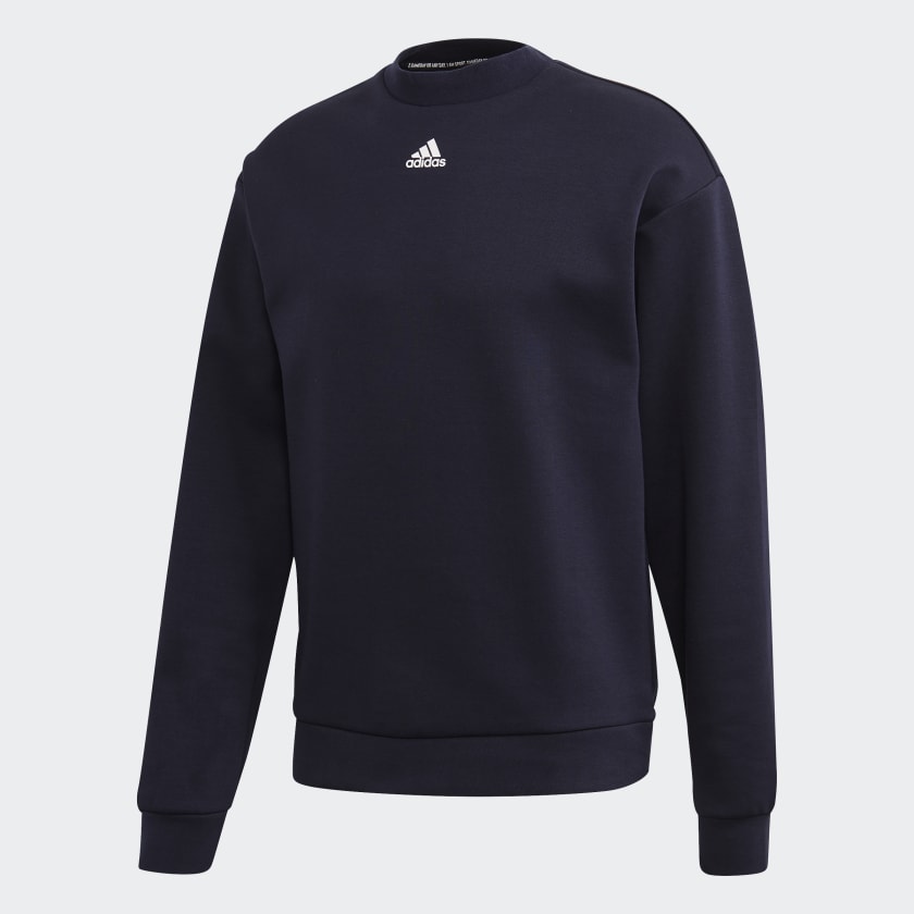 Adidas crew neck 3 stripes clearance