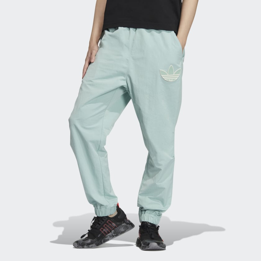Green and blue adidas pants sale