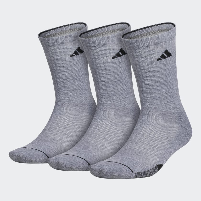 adidas Cushioned Crew Socks 3 Pairs - Grey | CL5674 | adidas US
