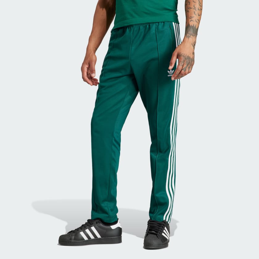 adidas Adicolor Classics Beckenbauer Track Pants - Green, Men's Lifestyle