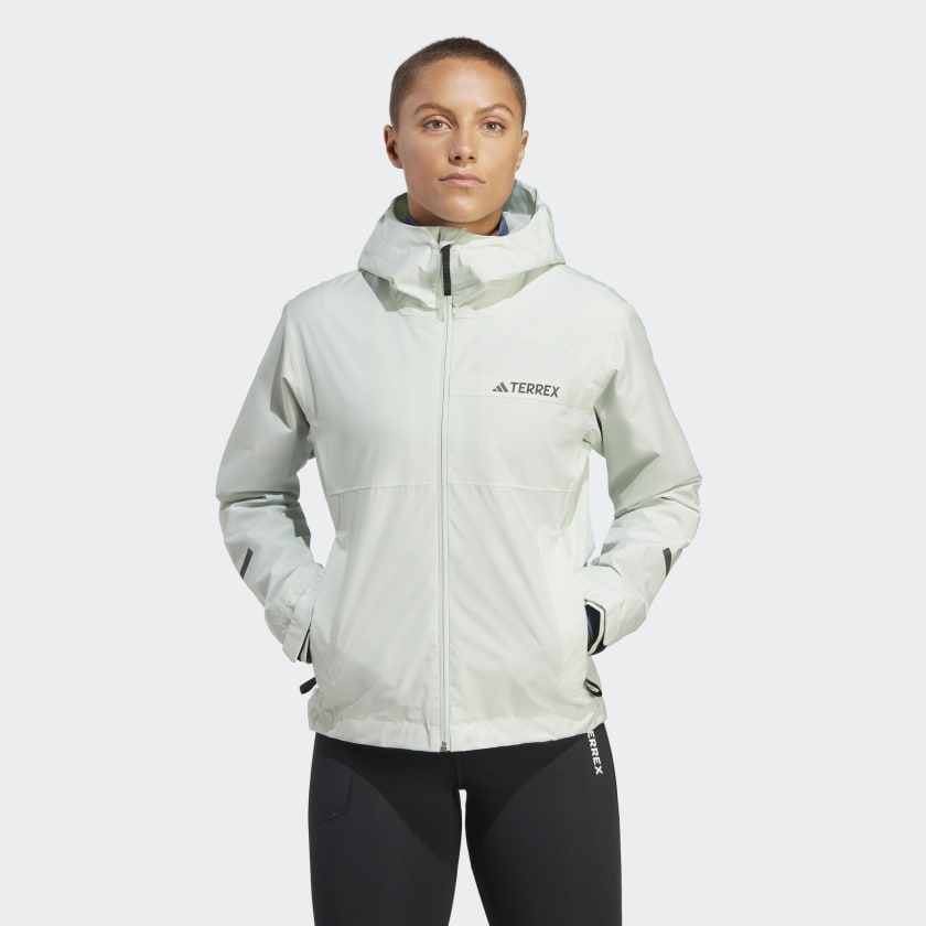Adidas terrex hot sale jacket green