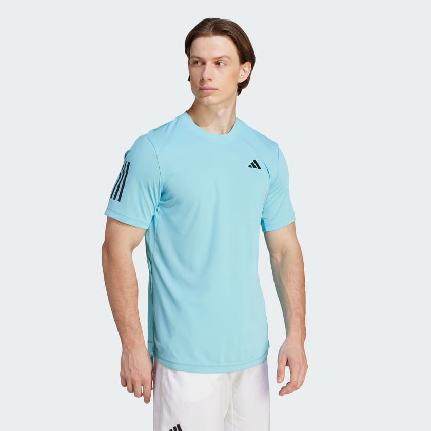 Landschap broeden Smaak adidas Club 3-Stripes Tennis T-shirt - Turquoise | adidas Officiële Shop
