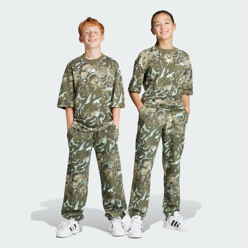 adidas Future Icons Allover Print Kids Hose Turkis adidas Deutschland