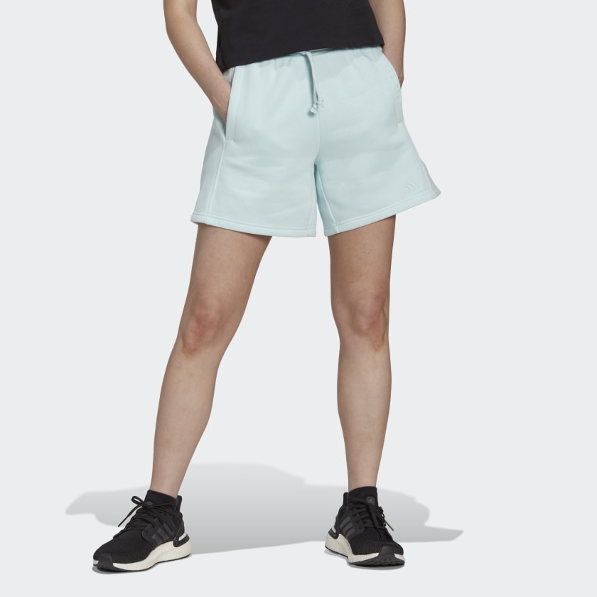 adidas ALL SZN Fleece Shorts - Blue | Women's Lifestyle | adidas US
