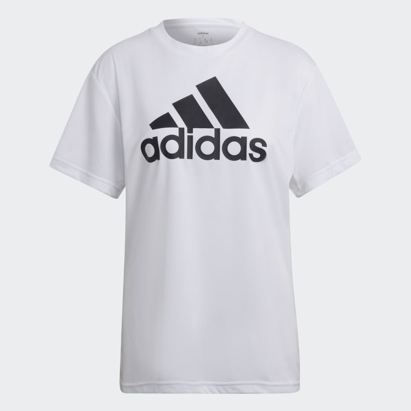 Polera AEROREADY Designed To Move Holgada Blanco adidas adidas Chile