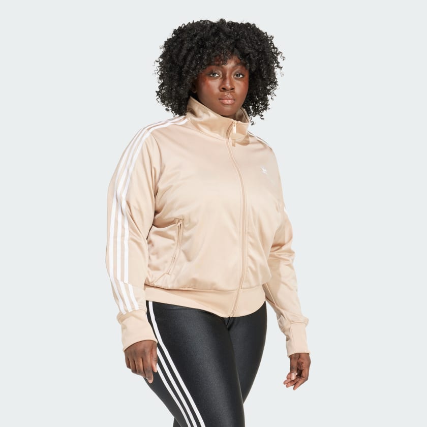 Adidas plus size track jacket sale