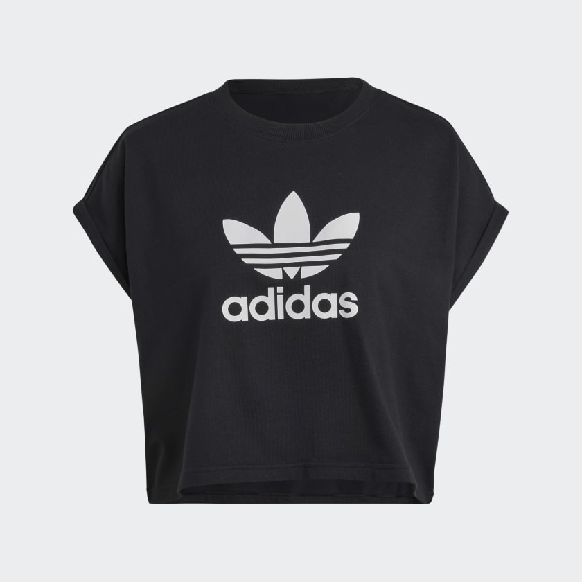 adidas Adicolor Classics Short Trefoil Tee Black adidas Singapore