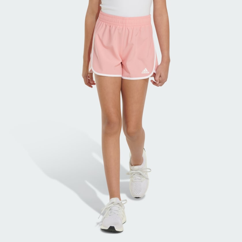 Girls 7 16 Adidas Woven Short with Binding Girl s Size Large Pink
