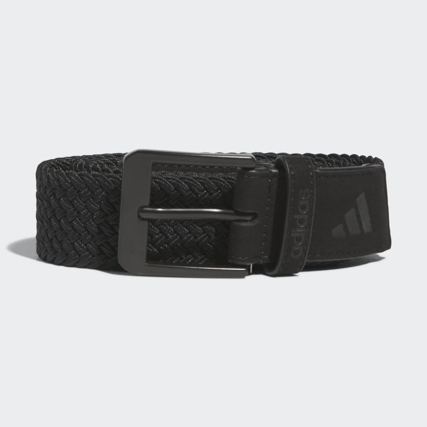 adidas Braided Stretch Belt, Black, Small/Medium at  Men's Clothing  store