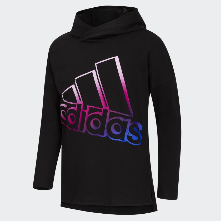 Adidas long sleeve hooded t shirt sales