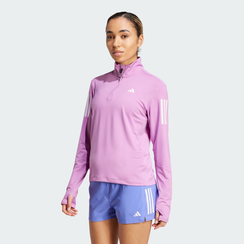 adidas☆タータンチェック ハーフジップジャケット (adidas