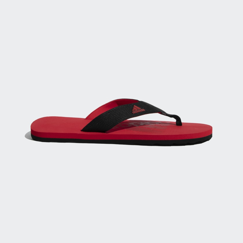 Red and white adidas flip flops new arrivals