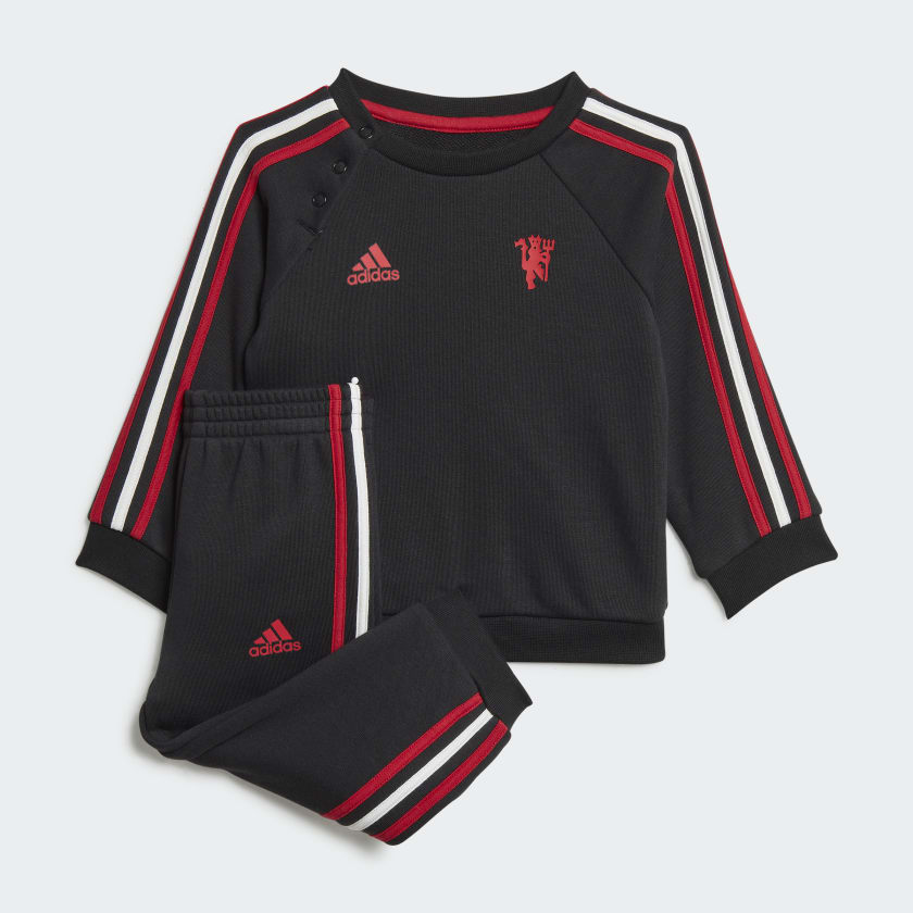Conjunto Baby Manchester United 3 bandas - Negro adidas adidas España