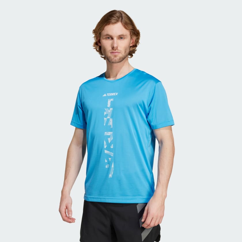 adidas Terrex Agravic Trail Running T Shirt Blue adidas Ireland