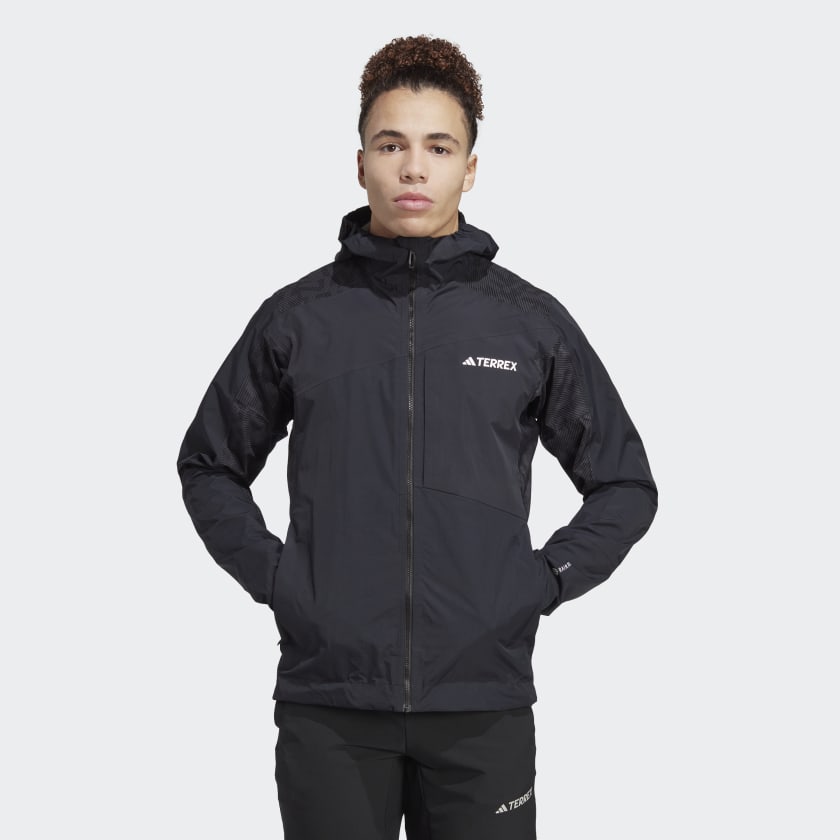 adidas TERREX Xperior Hybrid Rain Jacket - Black | Men's Hiking | adidas US