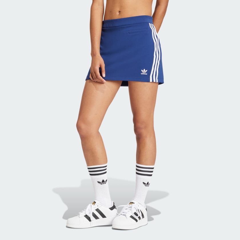 adidas Premium Originals Crepe Rok blauw adidas Belgium