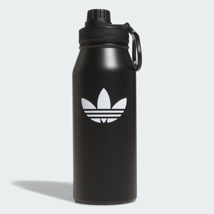 adidas ORI L STEEL 1L METAL BOTTLE - Black | Free Shipping