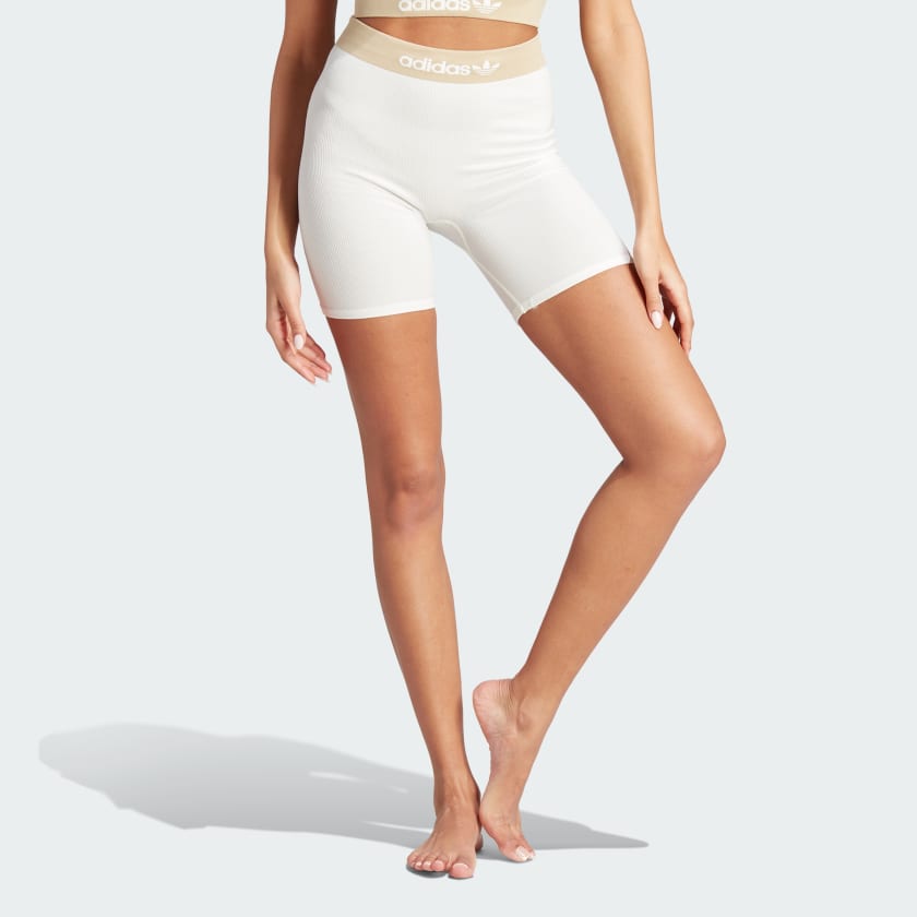 adidas Ribbed Short Underwear - Beige | Women's Lifestyle | adidas US