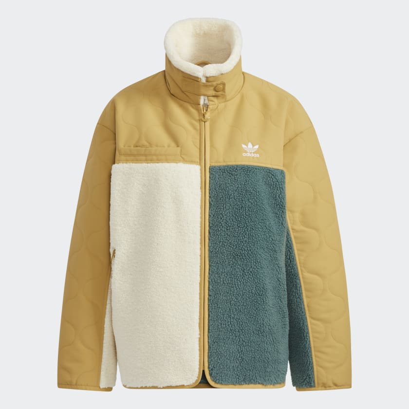 adidas Sherpa Jacket Green adidas New Zealand