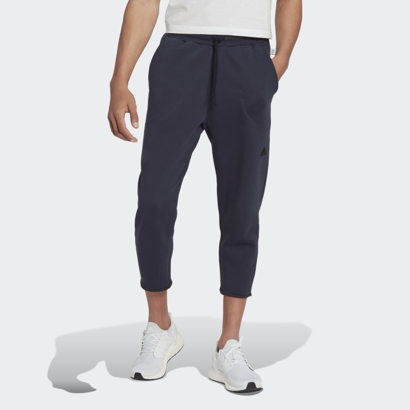 adidas Studio Lounge Fleece 7/8 Pants - Blue | adidas Canada