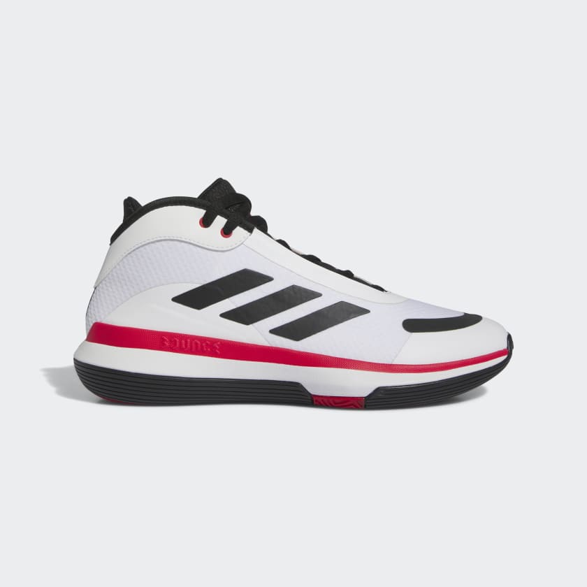 Men's Adidas Bounce Legends Basketball Shoes - White - US 11