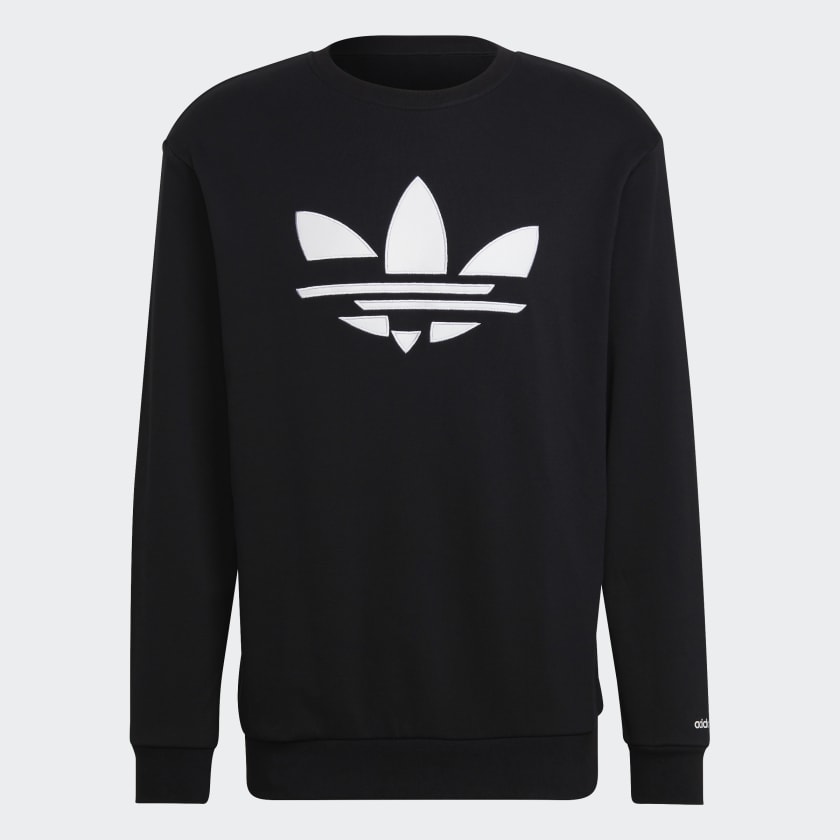adidas Adicolor Shattered Trefoil Crewneck Sweatshirt Black adidas Malaysia