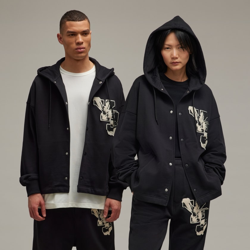 adidas Y-3 Graphic French Terry Hoodie - Black | Unisex Lifestyle ...