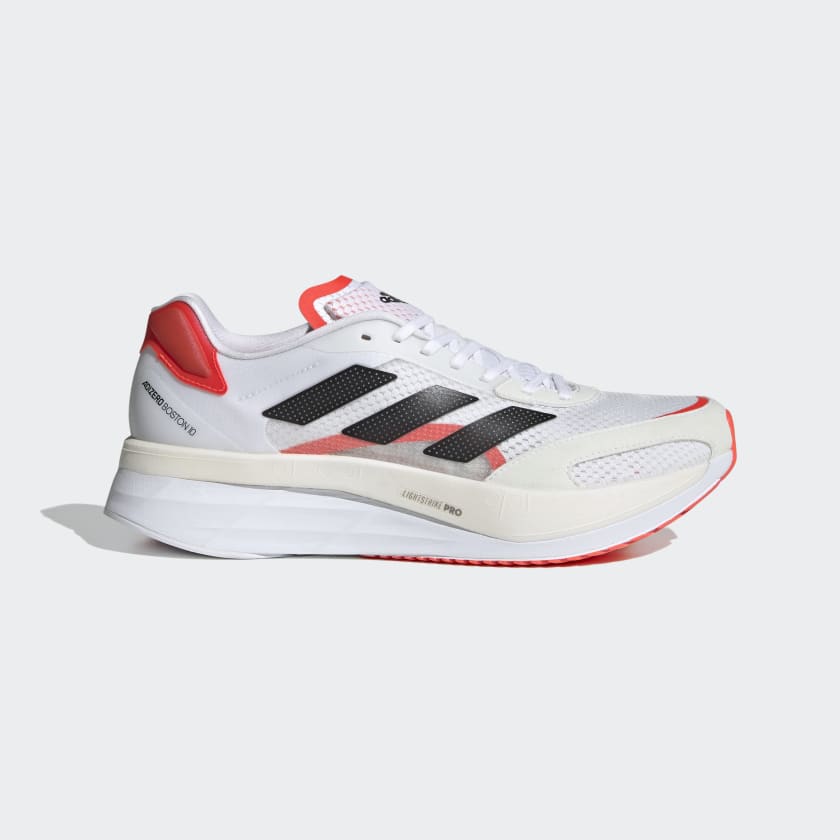 adidas Adizero Boston 10 Running Shoes - White | Men's Running | adidas US