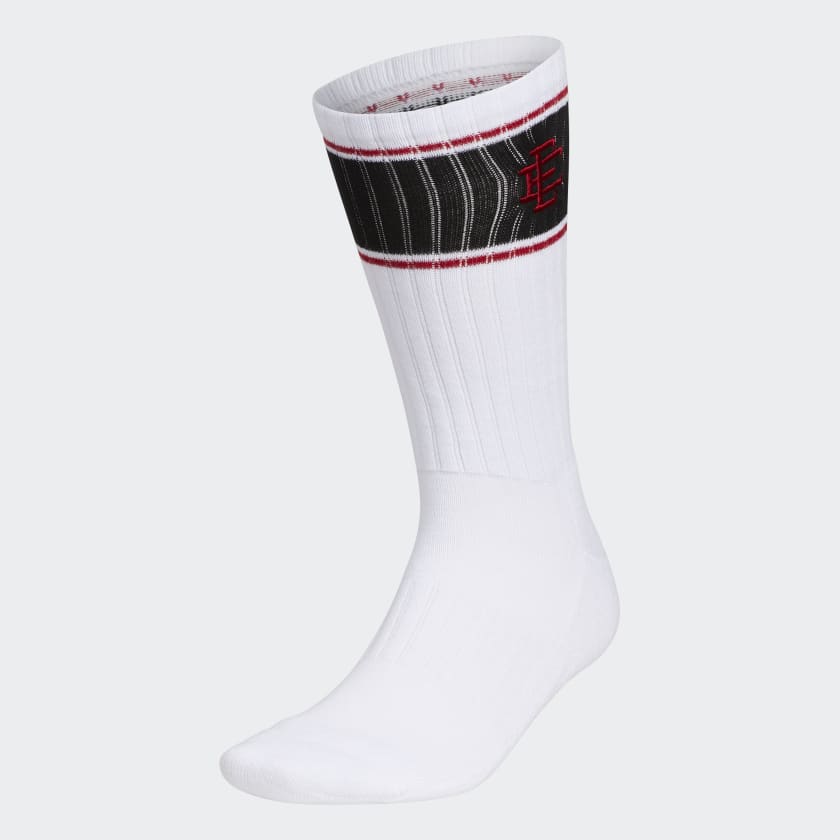 adidas Eric Emanuel x Louisville Midnight Madness Crew Socks - White, Men's Training