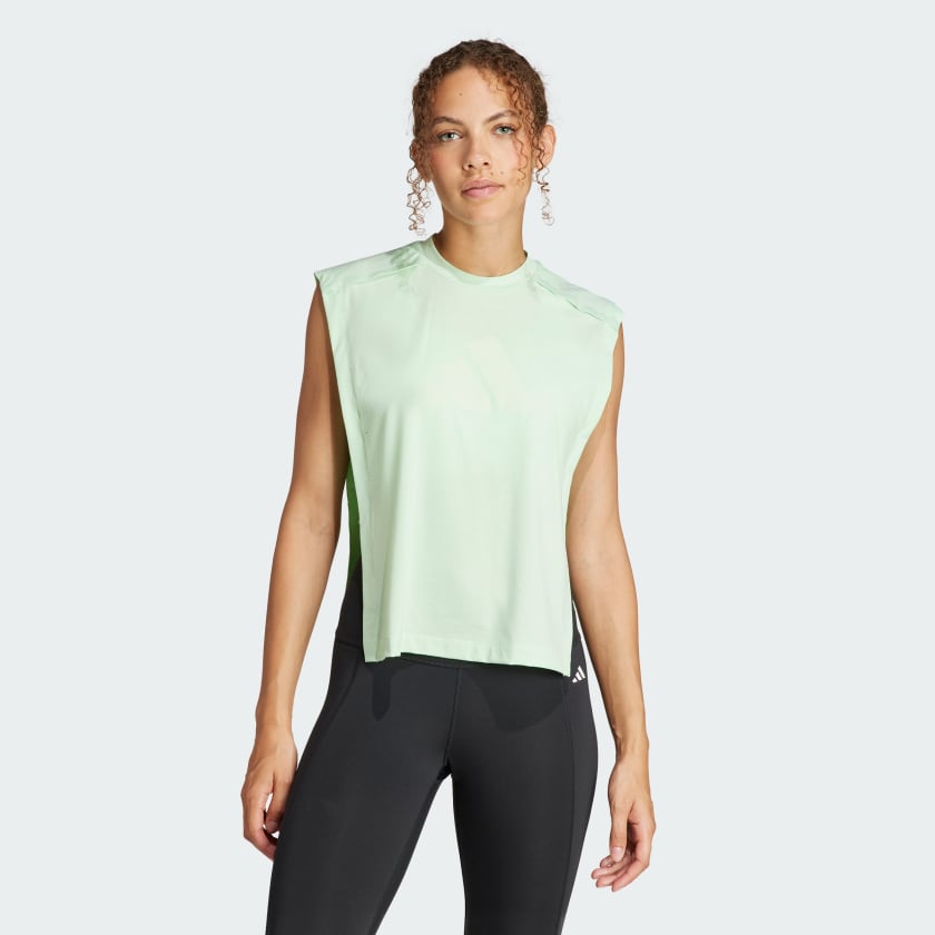 adidas Power Performance Big Logo Tanktop Grun adidas Deutschland