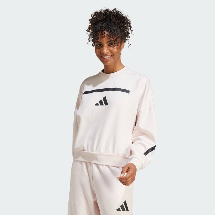 Adidas Women s Z.N.E Sweatshirt XL Wonder Quartz