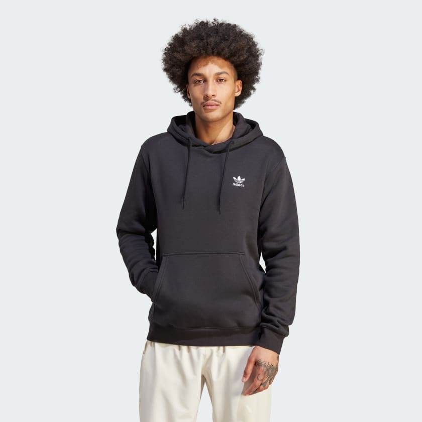 Adidas Originals Trefoil Essentials Hoodie, Size: XL, Black