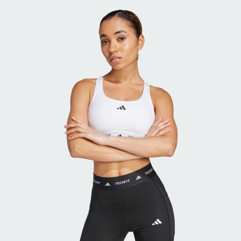 Adidas techfit climalite sports bra discount