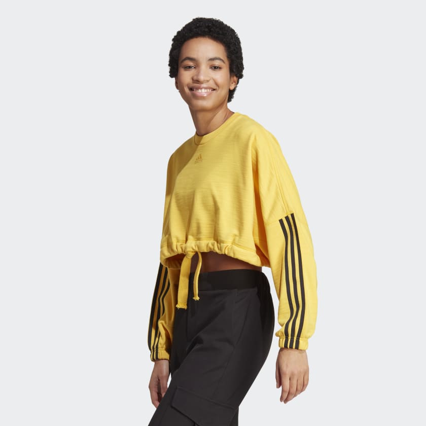 adidas Dance Crop Versatile Sweatshirt - Gold | adidas Canada