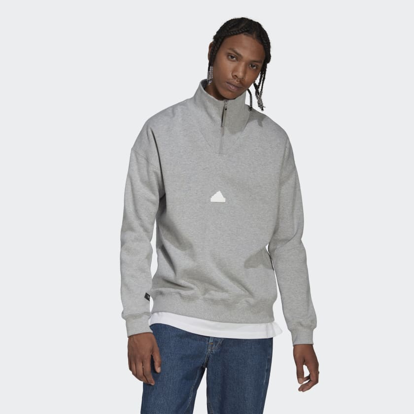 1/4 Zip Sweatshirt - Grey | adidas