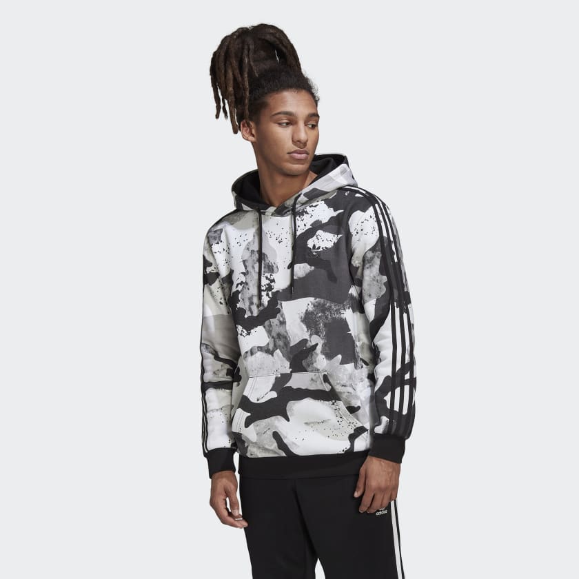 boks dannelse molester adidas Camo Series Allover Print hoodie - Hvid | adidas Denmark