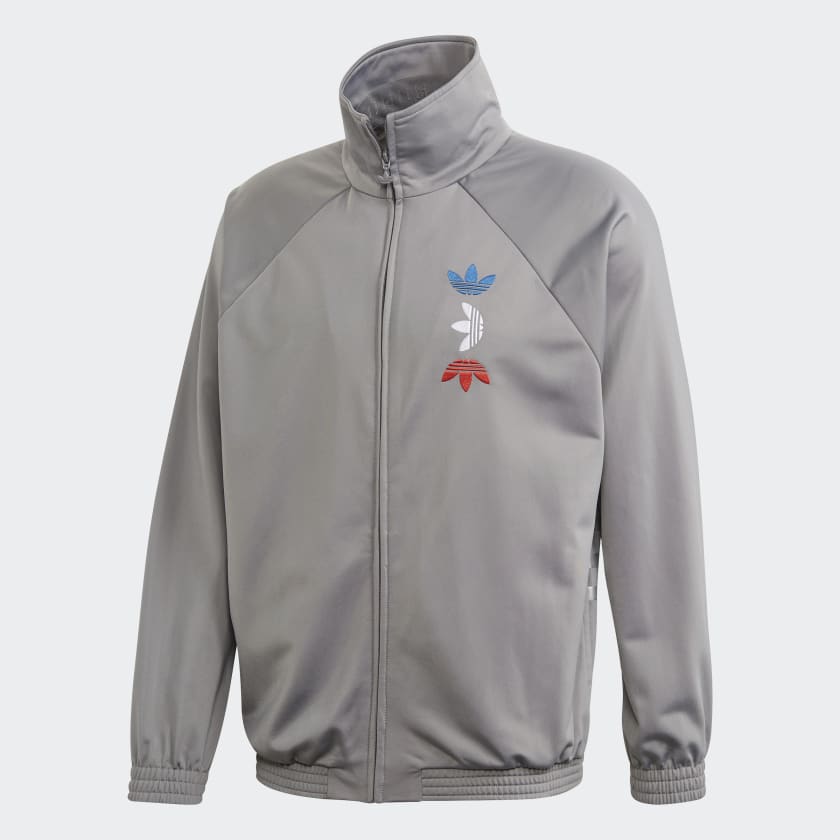 Adidas metallic track jacket best sale