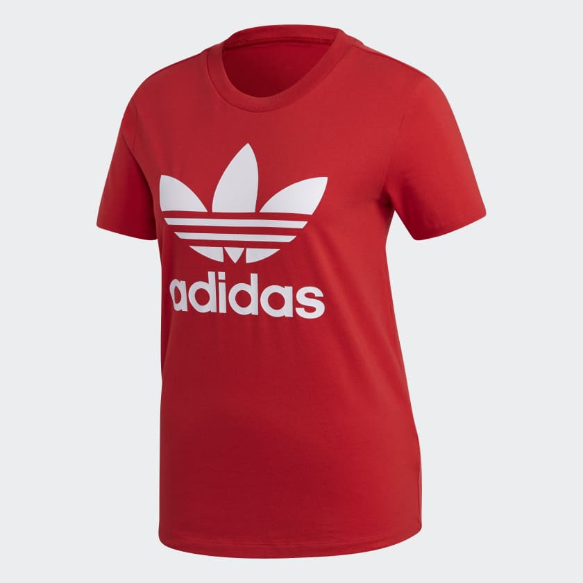 Adidas red deals tee
